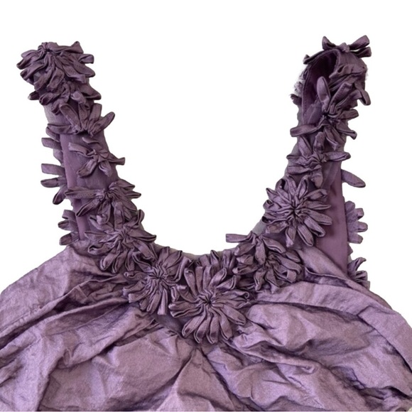 Stunning BCBGMAXAZRIA mini dress purple metallic dress silky bodycon wisteria 6 - Picture 8 of 15